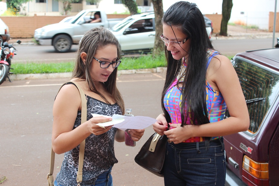 Candidatas no dia da prova do Vestibular de Verão - Módulo 2